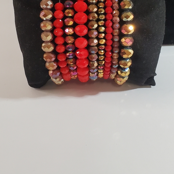 Crystal Glass Bead Necklace Set - Picture 3 of 4